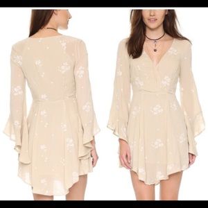 FREE PEOPLE BOHO STYLE EMBROIDERED DRESS